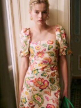 Sezane Allya Dress Aria Print - Size 8